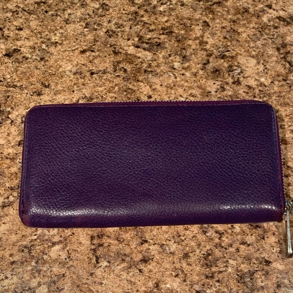 EUC Michael Kors Hobo Purse & Wallet Purple Set VINTAGE - Picture 15 of 16